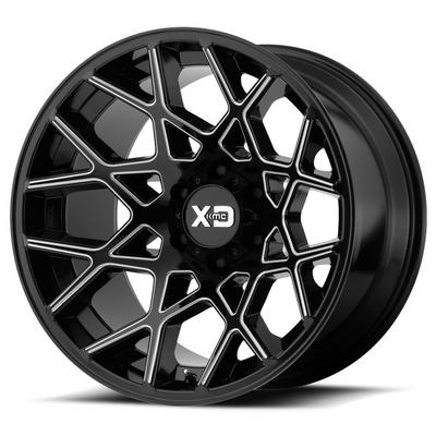 KMC XD Series XD831 Gloss Black Milled Wheels